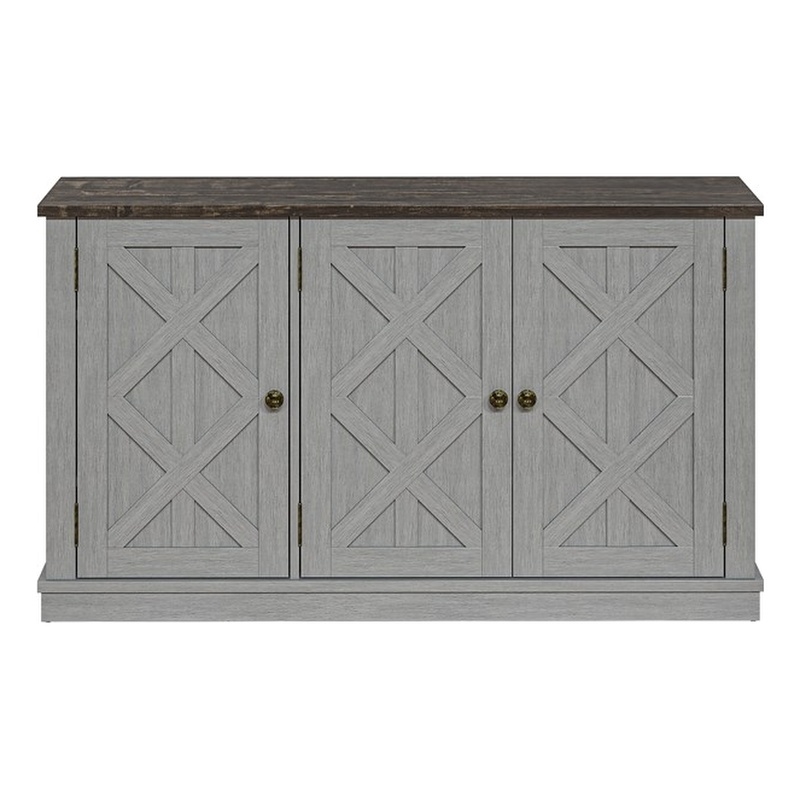 LIVILAND 48 in. TV Stand Media Console for TV up to 53 in. - Gray
