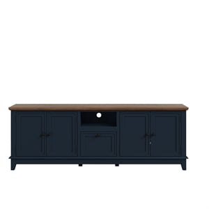 LIVILAND Farmhouse TV Stand for TVs up to 75&quot in Navy Blue