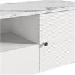 LIVILAND Engineered Wood & Marble TV Stands For TVs Upto 75