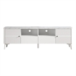 LIVILAND Engineered Wood & Marble TV Stands For TVs Upto 75