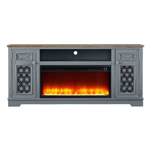 Stylish 70&quot TV Stand with Storage for TVs up to 80&quot - Grey