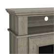 36-Inch Electric Fireplace with Mantel & Wood Finish - Wood Brown