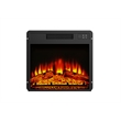 36-Inch Electric Fireplace with Mantel & Wood Finish - Wood Brown