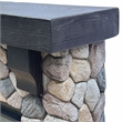 LIVILAND 44 in. Freestanding Electric Fireplace in Warm Beige Stone