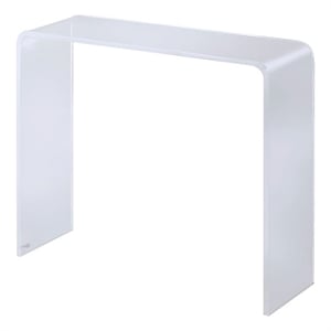 Fox Hill Trading Pure Decor 9&quot Lucite and Acrylic Console Table in Clear