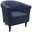 Fox Hill Trading Marlee Traditional Fabric & EPS Club Chair in Blue