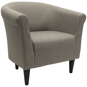 Fox Hill Trading Marlee Traditional Fabric & EPS Club Chair in Taupe Brown