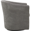Fox Hill Trading Marlee Traditional Polyester Fabric Club Chair in Gray