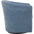 Fox Hill Trading Marlee Traditional Polyester Fabric Club Chair in Light Blue