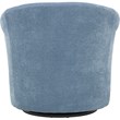 Fox Hill Trading Marlee Traditional Polyester Fabric Club Chair in Light Blue