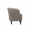 Fox Hill Trading Nikole Traditional Polyester Fabric Chair in Gray