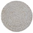 Gallerie Decor Bali Breeze Transitional Wood Accent Table in Whitewashed