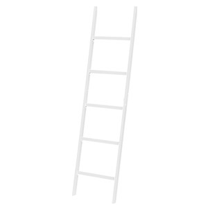 Gallerie Decor Natural Spa Transitional Bamboo Towel Ladder in White