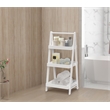 Gallerie Decor Natural Spa Transitional Bamboo Vanity Valet in White