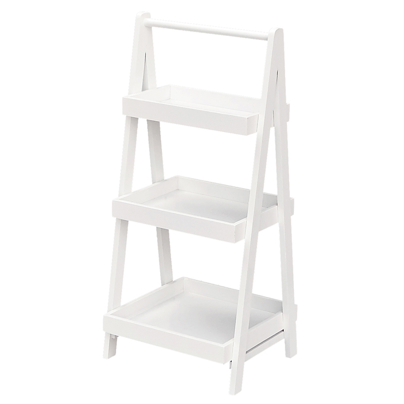 Gallerie Decor Natural Spa Transitional Bamboo Vanity Valet in White