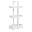 Gallerie Decor Natural Spa Transitional Bamboo Bathroom Caddy in White