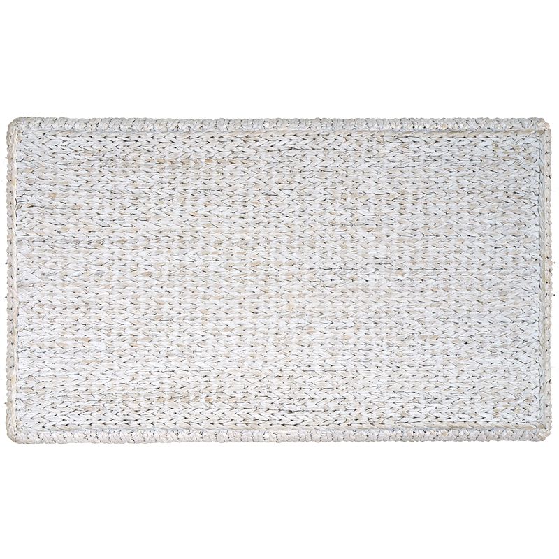 Gallerie Decor Bali Breeze Rectangular Wood Coffee Table in Whitewashed