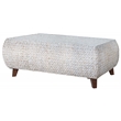 Gallerie Decor Bali Breeze Rectangular Wood Coffee Table in Whitewashed