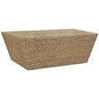Gallerie Decor Fiji Rectangle Tapered Transitional Wood Coffee Table in Natural
