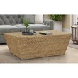 Gallerie Decor Fiji Rectangle Tapered Transitional Wood Coffee Table in Natural