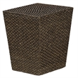 Gallerie Decor Fiji Square Tapered Transitional Wood Side Table in Walnut