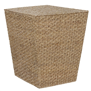 Gallerie Decor Fiji Square Tapered Transitional Wood Side Table in Natural