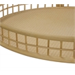 Gallerie Decor Bimini Transitional Rattan Coffee Table in Natural