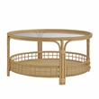 Gallerie Decor Bimini Transitional Rattan Coffee Table in Natural
