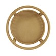 Gallerie Decor Bimini Transitional Rattan/Glass Side Table in Natural