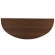 Gallerie Decor Edgewood Wood Console Table with Carved Leg in Walnut