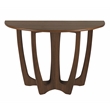 Gallerie Decor Edgewood Wood Console Table with Carved Leg in Walnut
