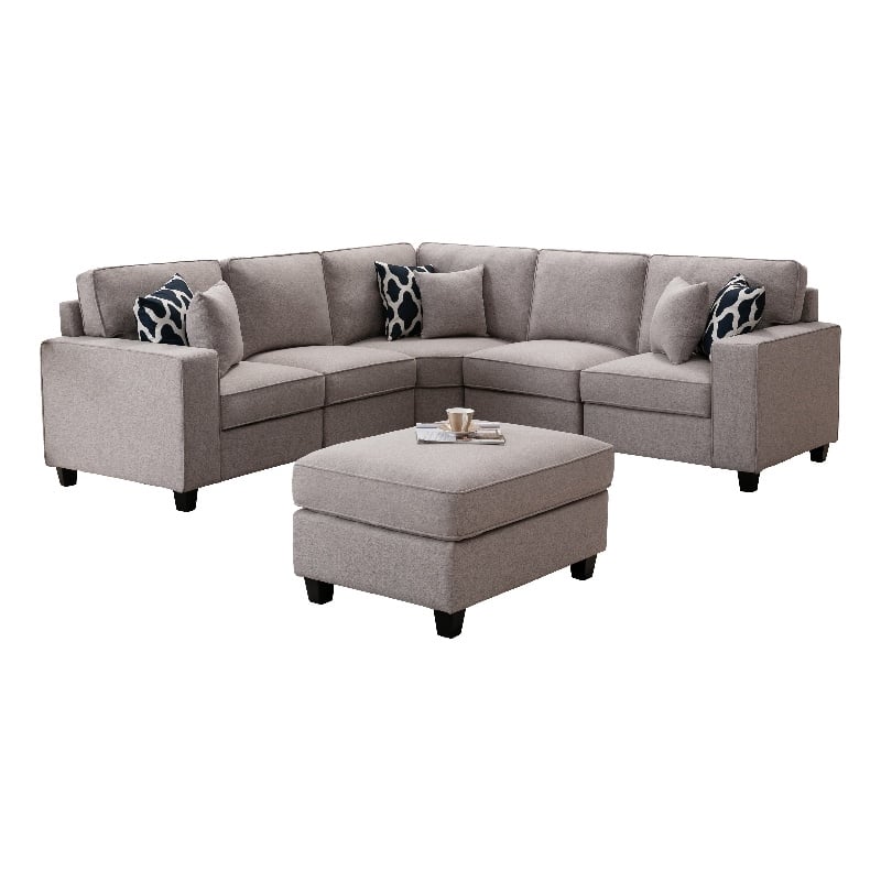 Legend Vansen Fabric Flexible Combination Module Reversible Sectional Sofa