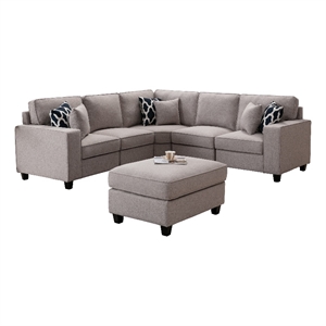 Legend Vansen Fabric Flexible Combination Module Reversible Sectional Sofa