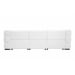 Sofa with Ottoman/White