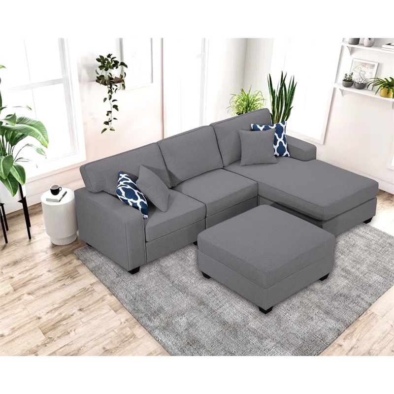 Legend Vansen Fabric Flexible Combination Module Reversible Sectional Sofa