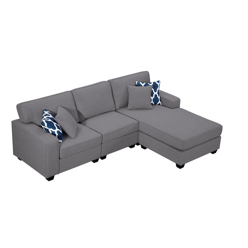 Legend Vansen Fabric Flexible Combination Module Reversible Sectional Sofa