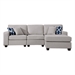 4 Piece Fabric/Light Gray