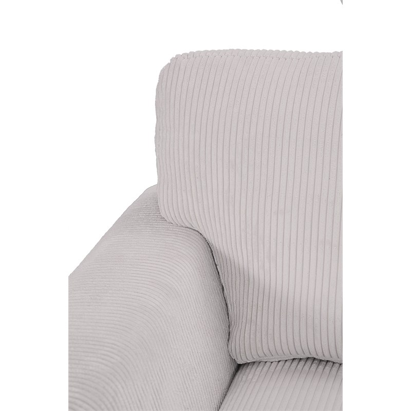 6 PCS Corduroy Flexible Combination Sectional Sofa Cream