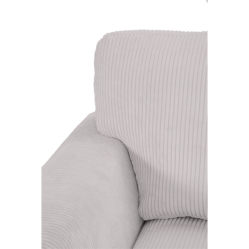 6 PCS Corduroy Flexible Combination Sectional Sofa Cream
