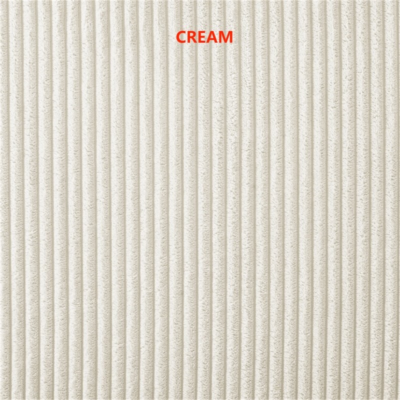 9 PCS Corduroy Flexible Combination Sectional Sofa Cream