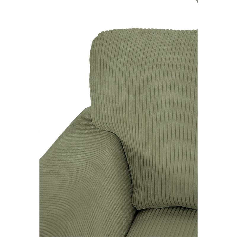 13 PCS Corduroy Flexible Combination Sectional Sofa Olive