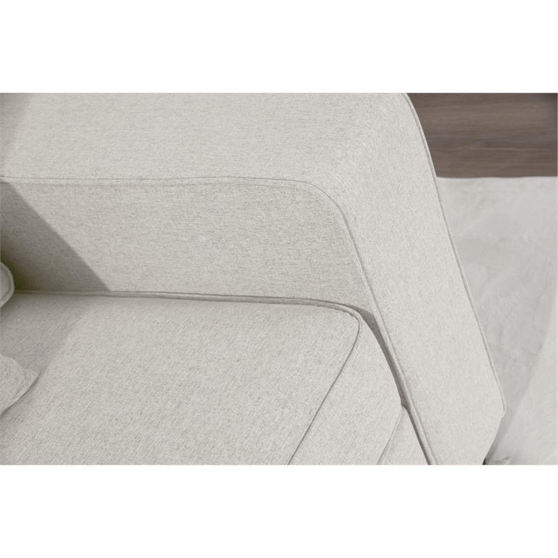 Fabric Flexible Combination Module Reversible Sectional Sofa Cream