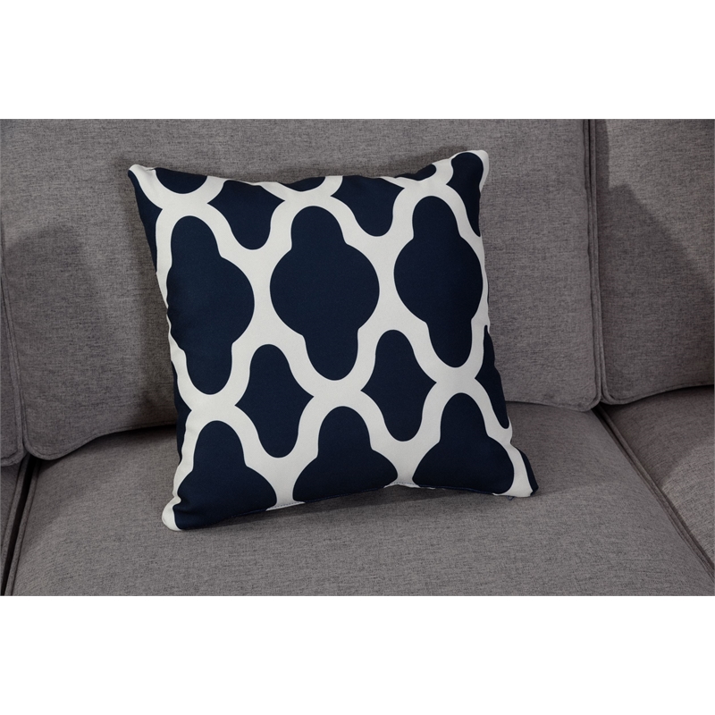 Fabric Flexible Combination Module Reversible Sectional Sofa Dark Grey