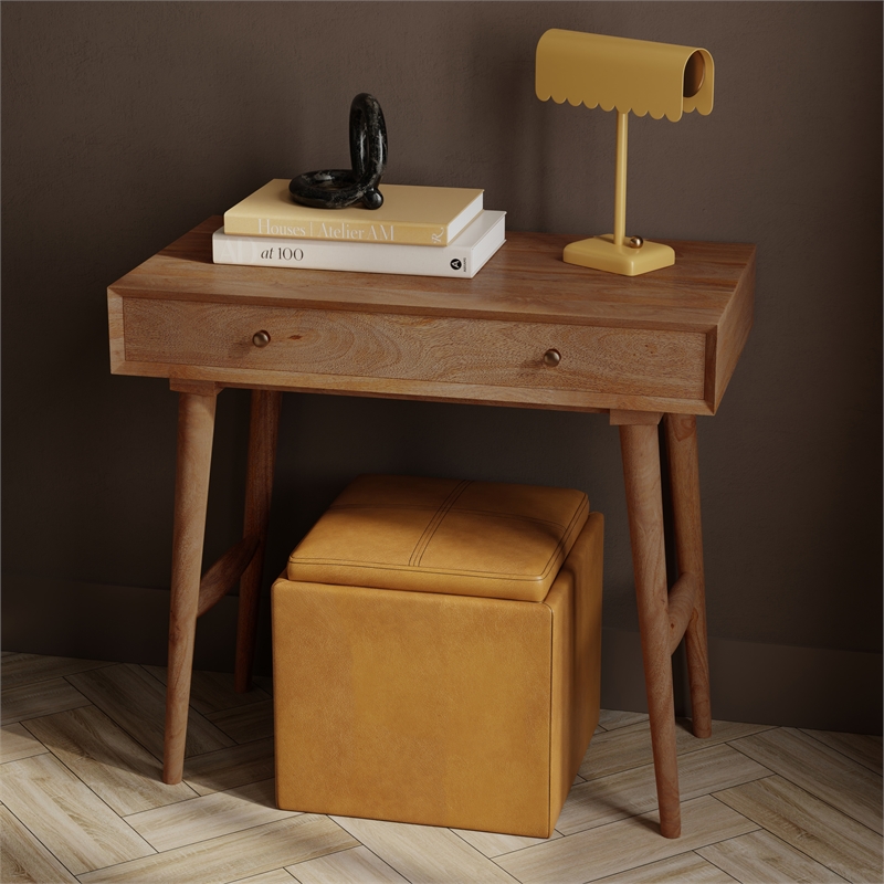 Casartis Living Nordlyn Home Office Desk in Honey Brown