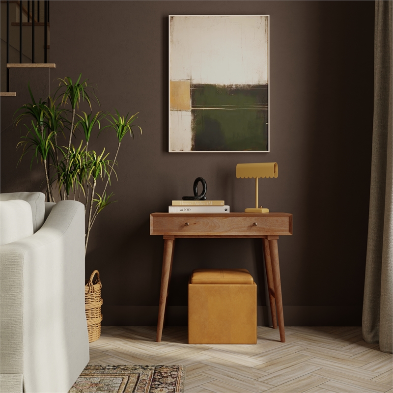 Casartis Living Nordlyn Home Office Desk in Honey Brown