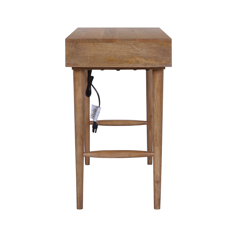 Casartis Living Nordlyn Home Office Desk in Honey Brown