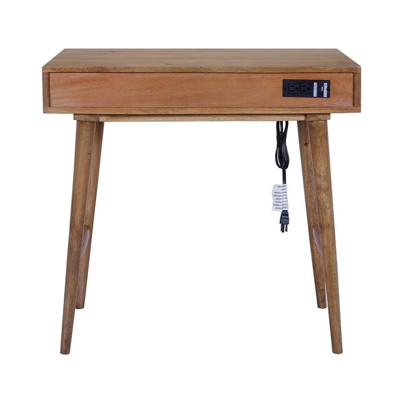 Casartis Living Nordlyn Home Office Desk in Honey Brown