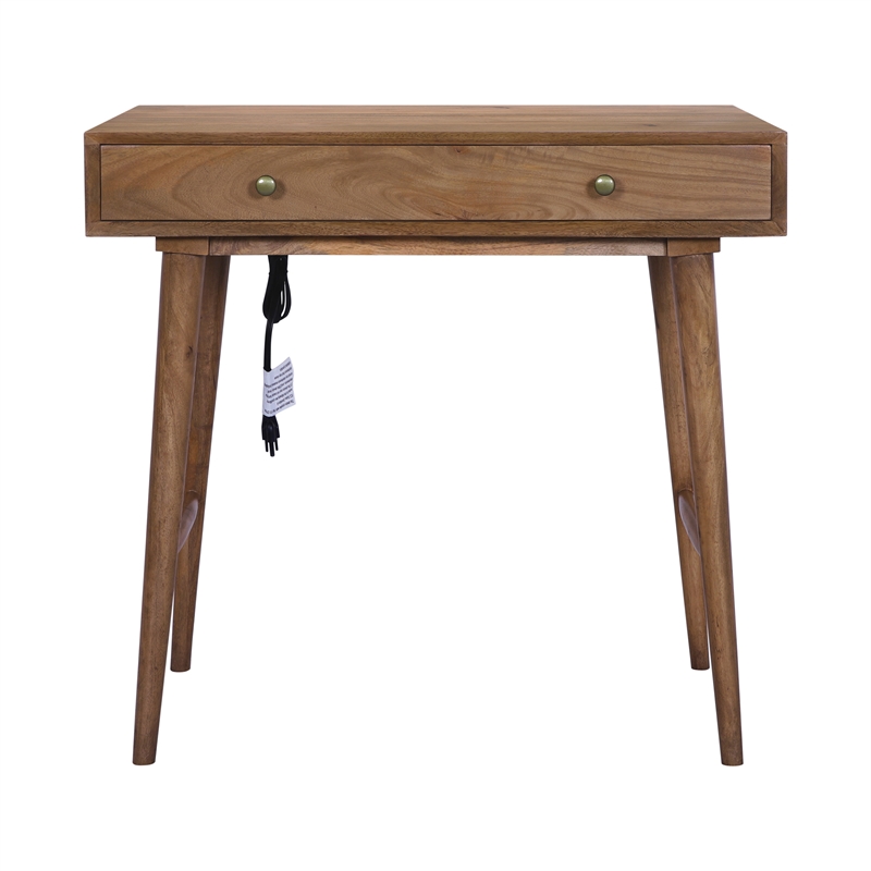 Casartis Living Nordlyn Home Office Desk in Honey Brown
