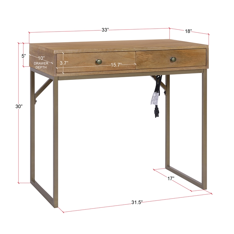 Casartis Living Linden Modular Desk  in Sunshine Finish
