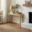 Casartis Living French Country Solid Mango Wood Console Table in Rustic Natural
